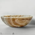 thumbnail image 4 of Orange Onyx Vessel Sink – Handcrafted Round Bathroom Basin, 14.76 Inch Polished Natural Stone Sink with Unique Veining, Durable Marble Vanity Sink for Luxury and Modern Bathrooms, 4 of 4