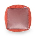 thumbnail image 5 of Sunny Square Pouf,Coral,Coral Microfiber Furniture Primary Living Space Ottomans, 5 of 5