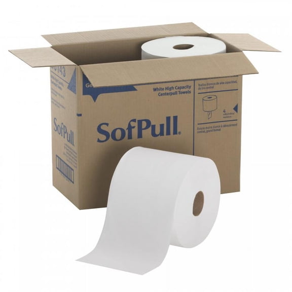 SofPull Centerpull Paper Towel, 7-4/5 Inches x 15 Inches, Perforated, 560 Sheets per Unit, White, 4 Count