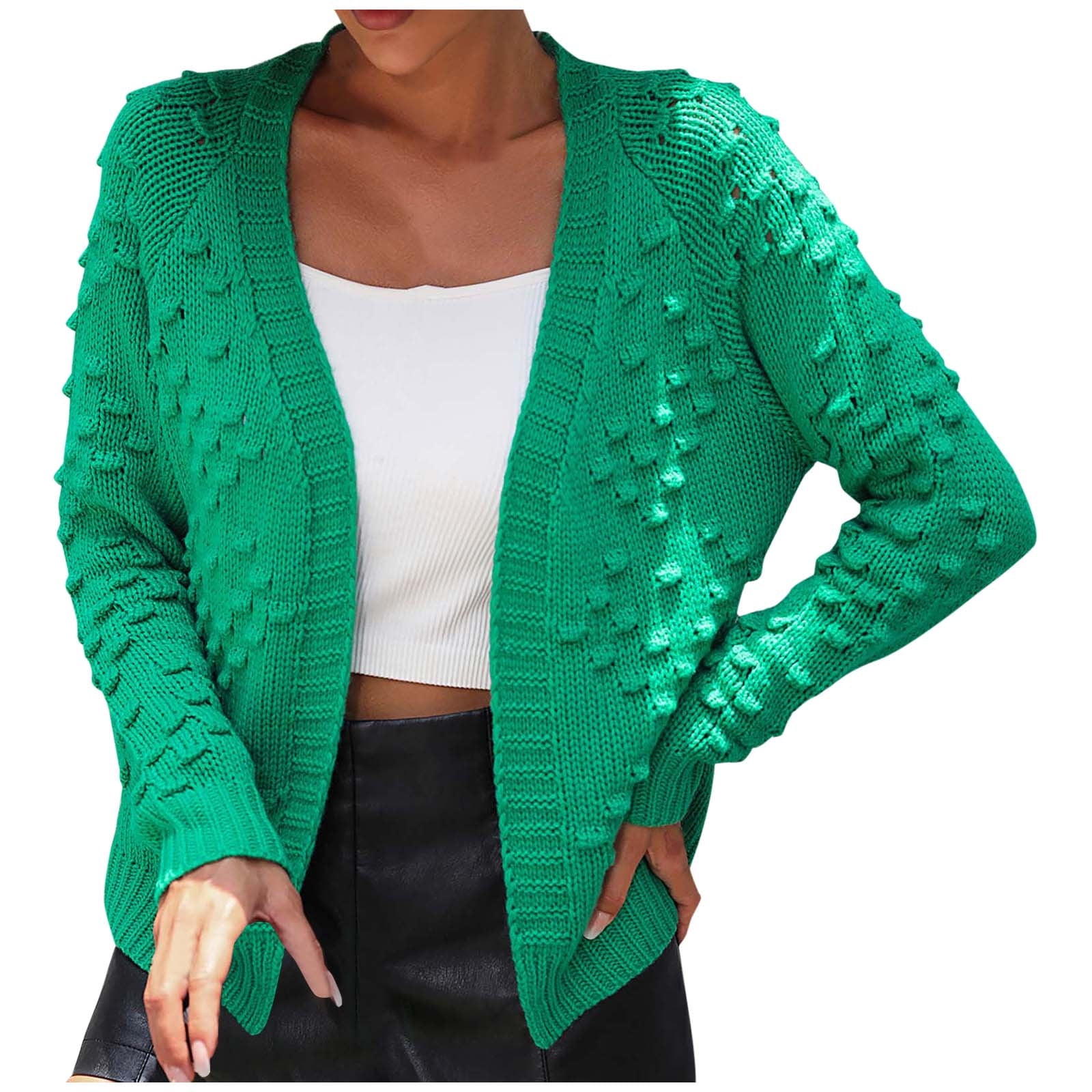 XZNGL Long Cardigan Sweaters for Women Womens Fashion Casual Solid Color Long Sleeve Cardigan Long Sleeve Sweaters for Women Long Sweater Cardigan
