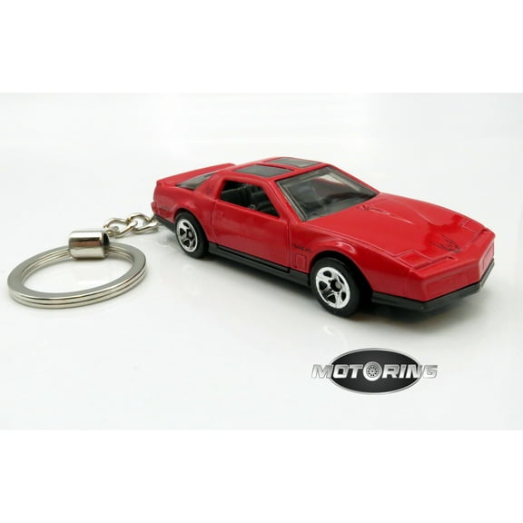 1984 '84 Pontiac Firebird Red Car Rare Novelty Keychain 1:64 Diecast