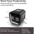 thumbnail image 5 of Cube Pomodoro Timer, Smart Productivity Timer 5/10/30/60 Minutes & Custom Countdown, Pause & Resume, Adjustable & Silent Visual Timer, Portable Rotation Multi Desk Timer for Study Task Work Kitchen, 5 of 7