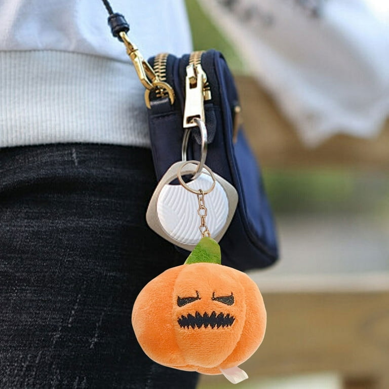 Cartoon Pumpkin Keychain Plush Pumpkin Charm Lighted Key Ring