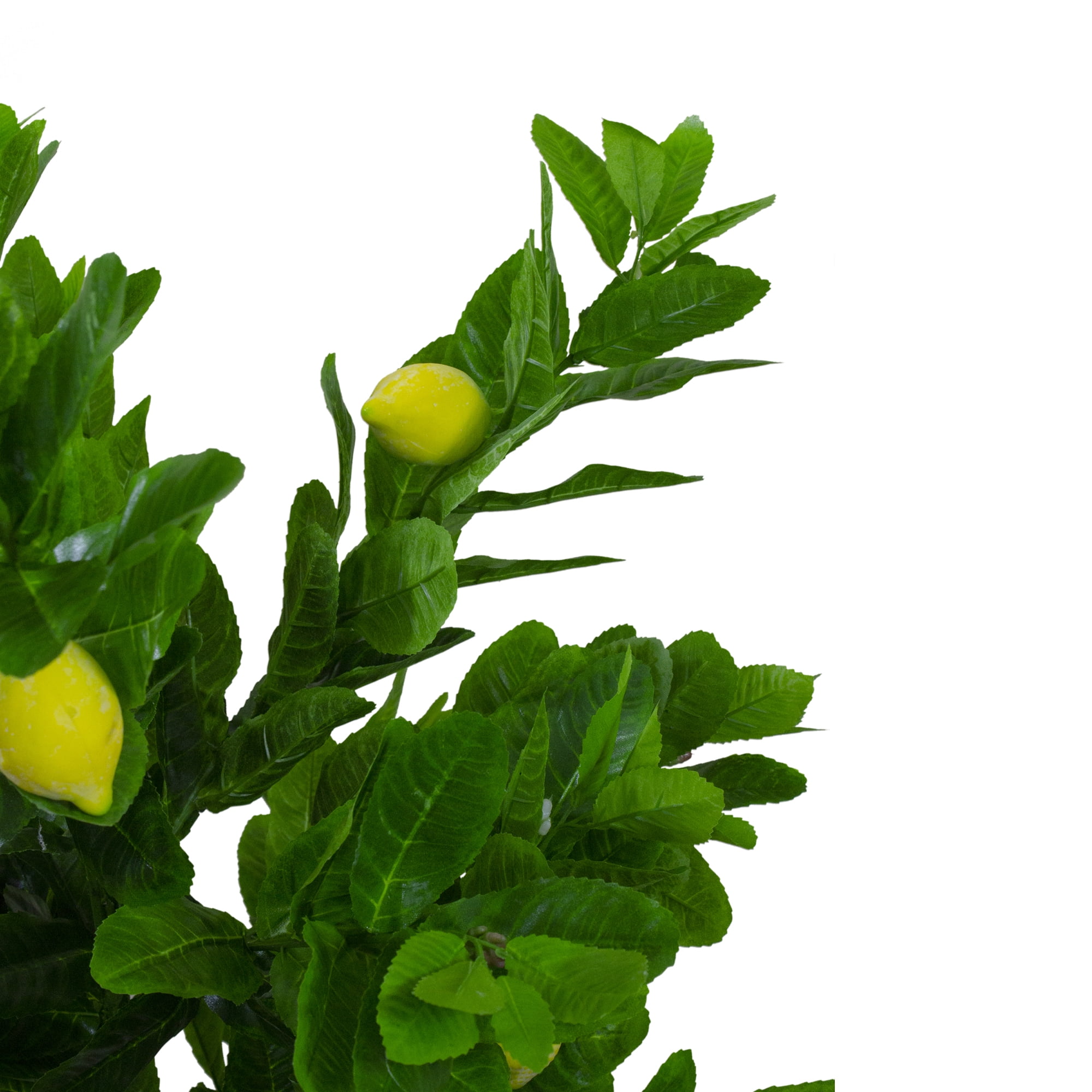 57" Potted Green and Yellow Artificial Lemon Tree