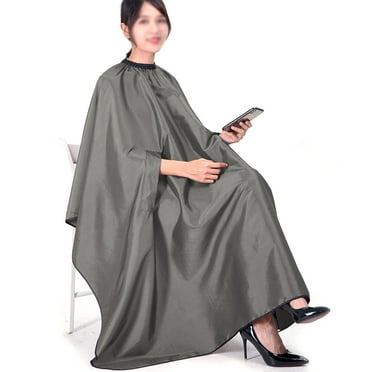 Hairdressing Hair Cut Cutting Cape Cloth Waterproof Salon Barbers Gown with Stretch Out Hand Designgrey Rarida