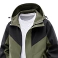 thumbnail image 4 of RYDCOT Men's Winter Color Block Coats Waterproof Ski Jacket Warm Windproof Winter Windbreaker Jackets for Men with Hood Green, 4 of 4