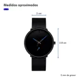 thumbnail image 4 of Reloj Crrju Hombre Diseño Ejecutivo Premium Color De La Correa Negra Con Negro, 4 of 8