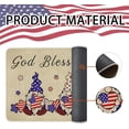 thumbnail image 5 of God Bless America Patriotic 4th of July Gnomes Door Mat Non-Slip Independence Day Memorial Day Welcome Porch Doormat Indoor Outdoor Floor Decor Rugs Burlap 17 X 30 Inch, 5 of 6