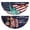 Red, variant on 4th of July USA Flag Banner 250th Anniversary Merica Bunting Half Fan Patriotic Porch Garland Decoration 1776-2026 US Red White Blue Memorial Flag with Stars and Stripes