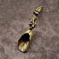 thumbnail image 4 of opvise Beautiful Lotus Shape Teaspoon Handmade Delicate Brass Coffee Spoon for Home Lotus, 4 of 8