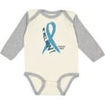 thumbnail image 3 of Inktastic We Will Win Against Prostate Cancer Ribbon Boys or Girls Long Sleeve Baby Bodysuit, 3 of 5