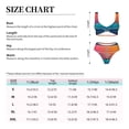 thumbnail image 6 of Wukai Lighthouse and Whale Women's Bikini Set Two Piece,wimsuit High Waisted V Neck Twist Front Adjustable Spaghetti Straps Bathing Suit-Large, 6 of 7