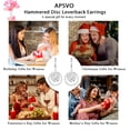 thumbnail image 7 of APSVO 18K White Gold Plated Drop Earrings for Women with S925 Sterling Silver Post Hypoallergenic Leverback Dangle Earrings Birthday Christmas Jewelry Gifts Teen Stocking Stuffers Adults Ideas, 7 of 7