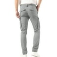 thumbnail image 6 of Men's Stretch Cargo Pants - Slim Fit 6-Pocket Hiking Work Casual Trousers,Gray,3X-Large, 6 of 6