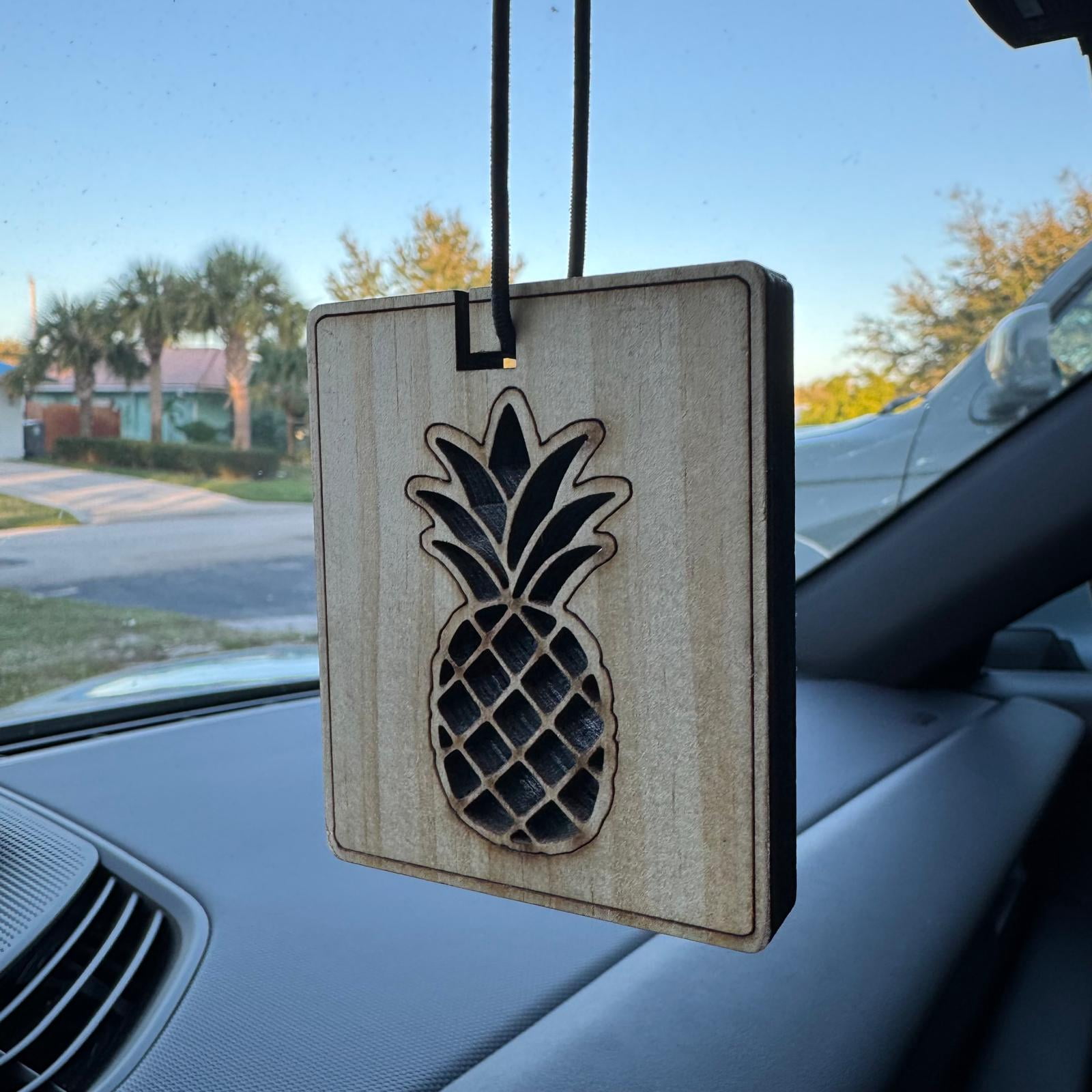 Paradise Air Hanging Wood Air Freshener, Laser Cut Design, 1 Unit, Red Ice