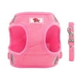 thumbnail image 2 of Dog Harness with Leash for Dogs, Soft Mesh Chest Harness for Medium and Small Dogs / Cats, Adjustable Reflective Breathable Puppy Harness Vest Harness-Pink, 2 of 9