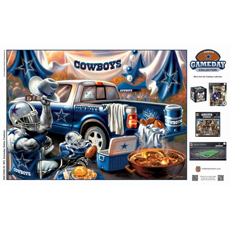 BRXLZ Dallas Cowboys - Puzzle 3D 304 Pièces - Logo D'équipe Officiel NFL