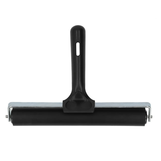 Rodillo Brayer de 20 cm de largo, rodillo de goma suave, herramienta de estampación manual para tinta artística, para grabado, pintura y manualidades.