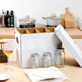 thumbnail image 3 of 4 Sets Kitchen Moving Boxes with Divider Kits for Dish Glassware Wine Glass Packing Box with Handle Included 15 x 12 x 10 Inch 2 Cup and Plate case, 20 Corrugate Dividers, 36 Foam Pouches, 3 of 6