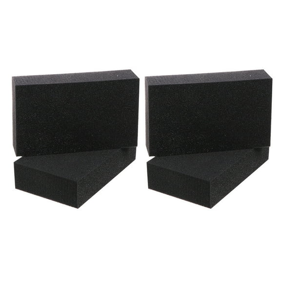 BESTYASH 4Pcs Black Car Cleaning Tool Sponge Strong Water Absorption Easy Maintenance