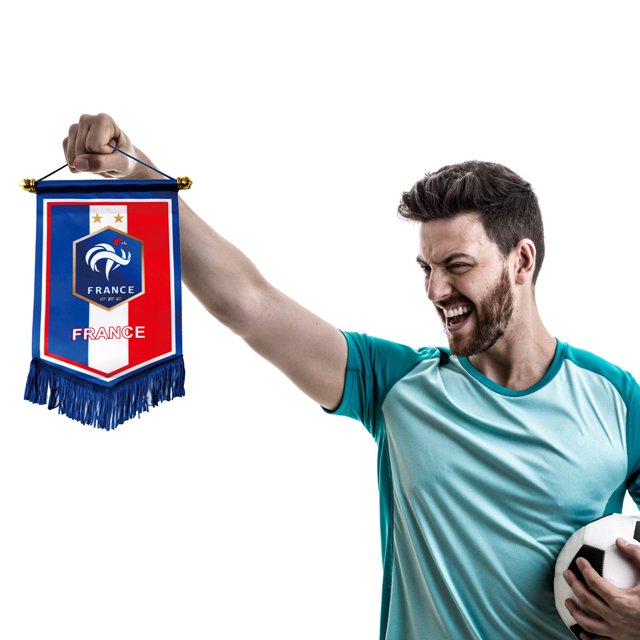 QTOCIO 2025 Drapeau Fournitures pour Fans de Football Décoration à Franges Drapeau Suspendu 32