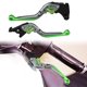 thumbnail image 3 of Par de palancas de embrague de freno Unique Bargains Kawasaki Z250SL tono titanio verde, 3 of 7