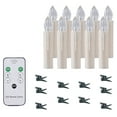thumbnail image 7 of TETOU Flameless Candles Christmas Tree Decor Led Flickering Lights Battery Operated with Remote Timer/Clips Christmas Trees Decor, 7 of 7
