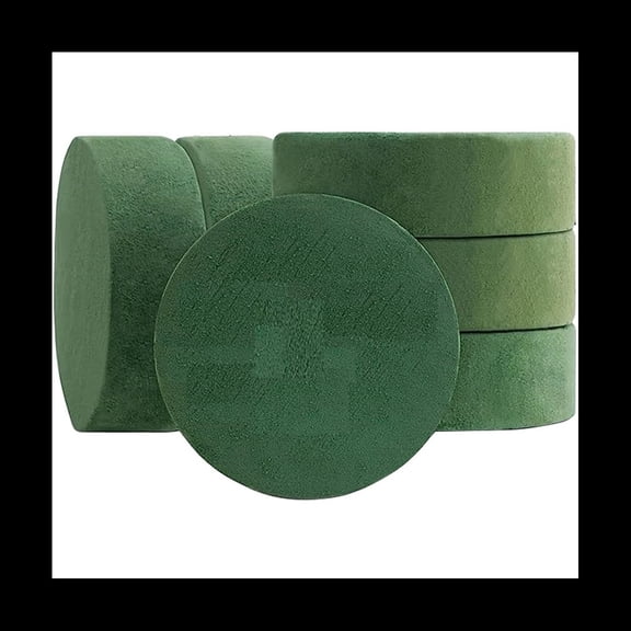 6 Packs Round Floral Foam Blocks,6.5In Dry Floral Foam for Artificial Flower for Wedding Aisle Flowers Party Decoration