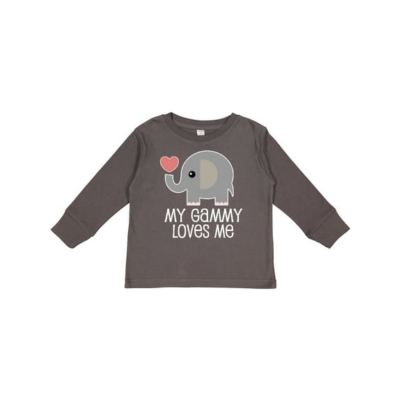 Inktastic My Gammy Loves Me Grandchild Boys or Girls Long Sleeve Toddler T-Shirt