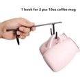 thumbnail image 3 of Ganchos para tazas debajo del gabinete, soporte para tazas de café, escurridores de tazas, colgador para utensilios de cocina, color negro, 3 of 5