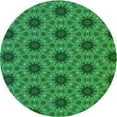 thumbnail image 1 of Ahgly Company Indoor Round Patterned Deep Emerald Green Area Rugs, 8' Round, 1 of 6