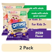 (2 pack) Get'ems from Gerber Pizza Roundos Puffs Snacks, Kids Snack Made with Whole Grain Quinoa, Calcium to Support Strong Bones 2.25 oz