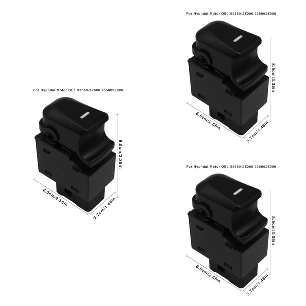 Sidaley 93580-2Z000 935802Z000 botón de interruptor de Control de elevador de ventana de coche para ix35 para Tucson IX 2009-2015 Type1