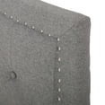 thumbnail image 4 of Noble House Brixton Contemporary Upholstered King/California King Headboard, Charcoal Gray, Black, 4 of 9
