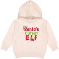 thumbnail image 2 of Inktastic Christmas Santa's Cutest Elf Toddler Hoodie, 2 of 4