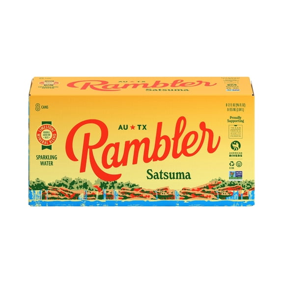 Rambler Satsuma Sparkling Water 8 - 12 fl oz Cans