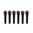 thumbnail image 3 of 6pcs Guitar Bridge Accessories Brass Guitar Bridge String Studs for Folk Acoustic Guitars Replacement GL26 (Coffee), 3 of 9