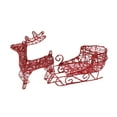 thumbnail image 3 of Adornos de trineo de alce, manualidades, accesorios para fotos, trineo de renos de Navidad pequeño portátil para el hogar, dormitorio, adorno de Rojo, 3 of 8