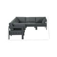 thumbnail image 3 of Meridian Furniture Nizuc Grey Outdoor Patio Modular Sectional, 3 of 7