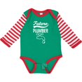 thumbnail image 3 of Inktastic Future Plumber Childs Plumbing Boys or Girls Long Sleeve Baby Bodysuit, 3 of 5
