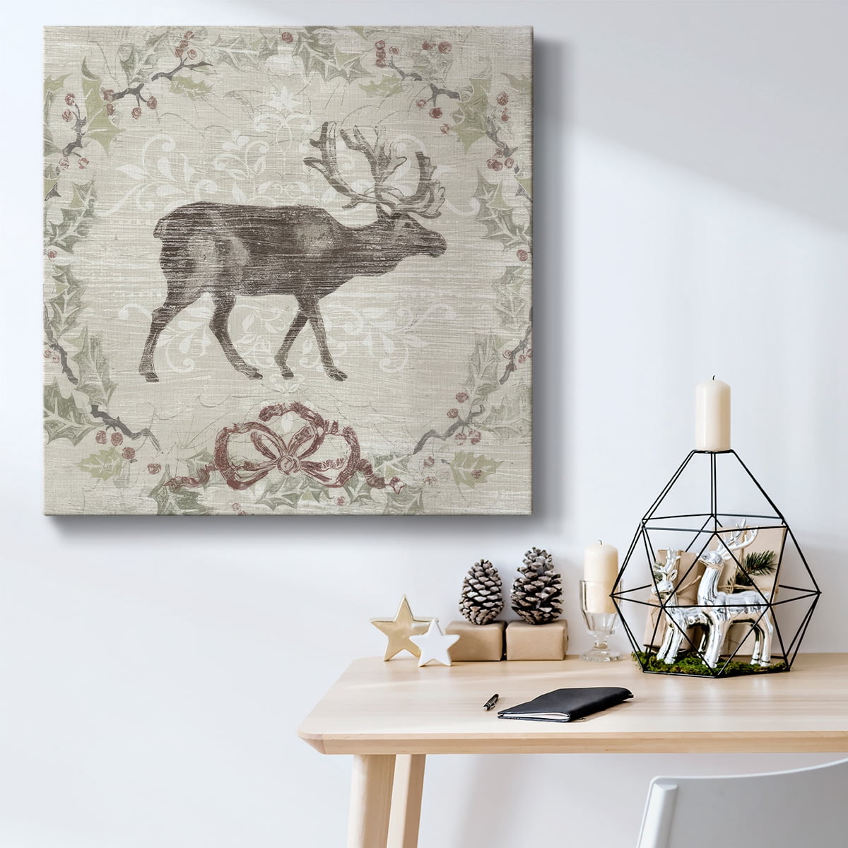 Cabin Christmas V- Gallery Wrapped Canvas