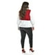 thumbnail image 3 of Blusa con chaleco de perlas Roman Fashion /Tallas Extras, 5102 (Blanco / Vino) vino 38, 3 of 8