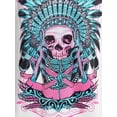 thumbnail image 4 of Talla más brujo Doctor Skull V Notch Manga de raglán Tee Rosegal Mangas largas de talla grande, 4 of 5