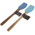 Thyme & Table 2Pack Novelty Silicone Spatula Teal Polka Dot and Navy