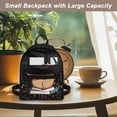 thumbnail image 5 of Eheartsgir Capybara Science Pattern Small Backpack for Daily Dating, Adjustable Strap Lunch Bag for Women Polyester Top Handle Mini Backpack, 5 of 8