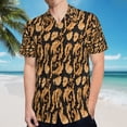 thumbnail image 5 of High Quality Hawaiian Shirts for Men Short Sleeve Aloha Beach Shirt Floral Summer Casual Button Down Shirts Blouses MHIBW9, 5 of 7
