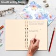 thumbnail image 4 of FORMRS 1-Subject Spiral Notebook 8" x 5" College Ruled 60 Refillable Sheet A5 Hard Cover, Pastel Flower Pattern, 4 of 7