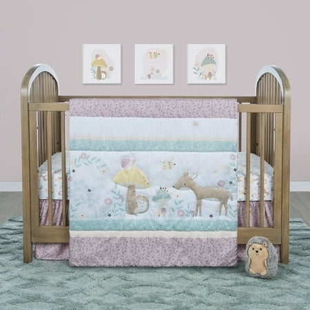 UPC: 0846216065477 | Sammy & Lou Enchanted Garden 4 Piece Crib Bedding Set Infant Multi-Color