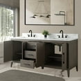 thumbnail image 2 of Vanity Art 72” Double Sink Bathroom Vanity Cabinet with Engineered Marble Countertop, 2 of 10