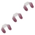 thumbnail image 1 of Youkk Boléro en Chiffon à Manches Longues pour Femmes, Fleur Rouge Vin, 3 Pcs, 1 of 6